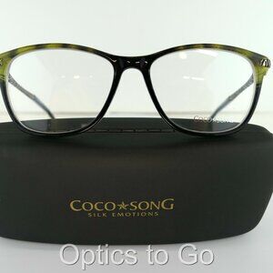 COCO SONG CV 200 (C:01) BLACK / LIME WILD WILDFLOWERS  52-15-135 EYEGLASS FRAMES